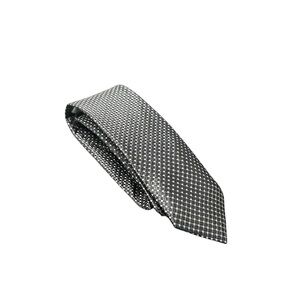Men’s Bespoke Patterned Tie – Black & Gray